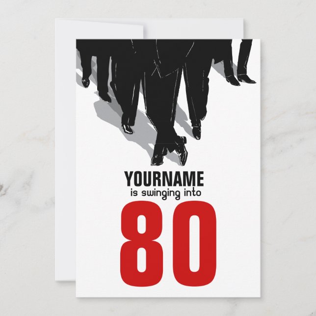 Invitation quatre-vingtième Paquet de rat de partouzeurs de (Devant)