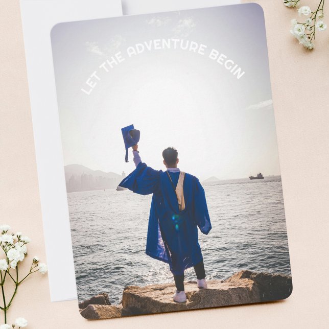 Invitation Que l'aventure commence Fête de départ du diplômé (Créateur téléchargé)