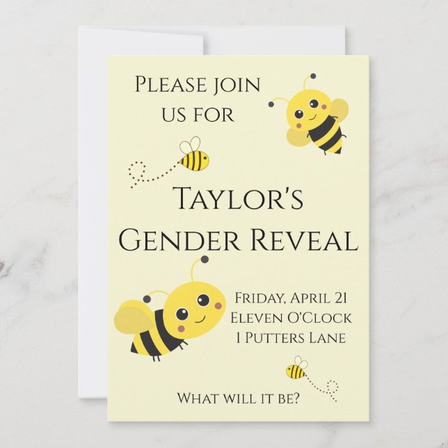 Invitation Que Sera-T-Il ? (Devant)