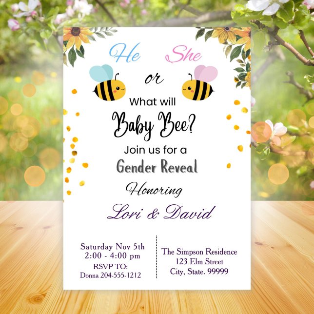 Invitation Que va-t-il être révélateur du genre ? (Créateur téléchargé)