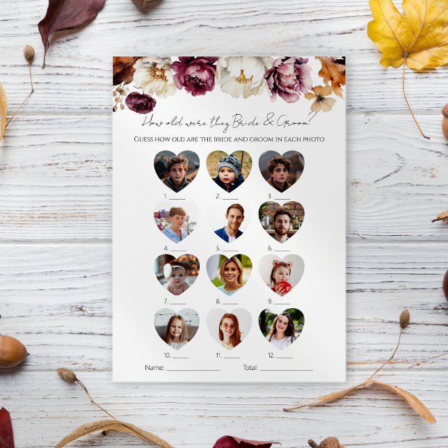 Invitation Quel Âge Avaient-Ils Épousé Et Groom Fête des mari (Créateur téléchargé)