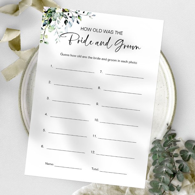 Invitation Quel Âge Avaient-Ils Épousé Et Groom Fête des mari (Créateur téléchargé)