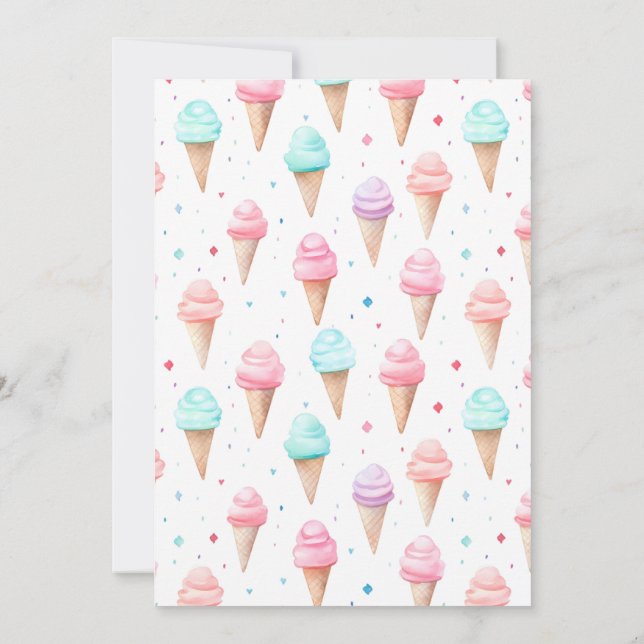 Invitation Quelle est la fête de Scoop- Sweet Gender Reveal (Dos)