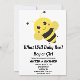 Invitation Quelle révélation de sexe de bébé abeille