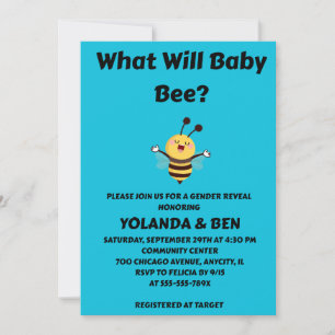 Invitation Quelle révélation de sexe pour bébé abeille