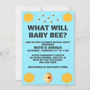 Invitation Quelle révélation du sexe de bébé Bee