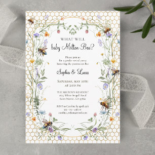 Invitation Quelle sera la révélation du sexe de bébé Bee Wild