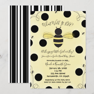 Invitation Quelle sera la révélation du sexe de bébé pour la