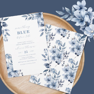Invitation Quelque chose de bleu avant de faire Fête des mari