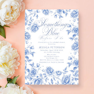 Invitation Quelque chose de bleu avant de faire Fête des mari