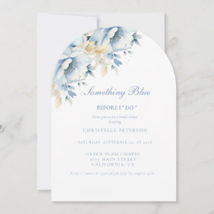Invitation Quelque chose de bleu avant de faire la douche nup
