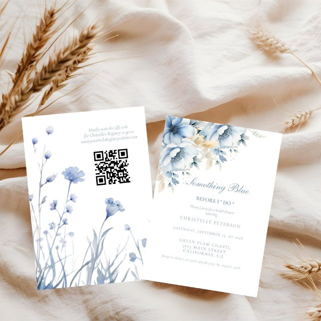 Invitation Quelque chose de bleu avant de faire la douche nup (Créateur téléchargé)