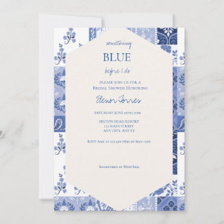 Invitation Quelque chose de bleu avant de faire l'invitation