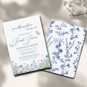 Invitation Quelque chose de bleu avant "Je fais" Fête des mar