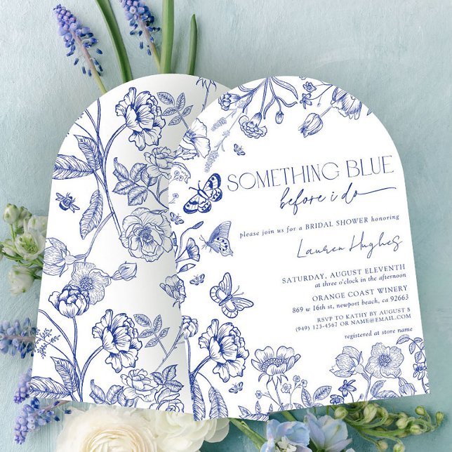 Invitation Quelque Chose De Bleu Avant Que Je Fasse Fête des  (Créateur téléchargé)