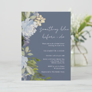 Invitation Quelque chose de bleu avant que je fasse Floral Br