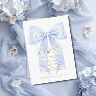 Invitation Quelque chose de bleu avant que je fasse une douch