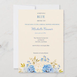 Invitation Quelque Chose De Bleu Avant Que Je Fasse Une Invit