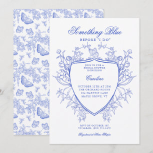 Invitation Quelque Chose De Bleu Avant Que Je Ne Fasse Élégan