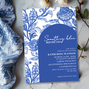 Invitation Quelque chose de bleu chinoiserie baby shower