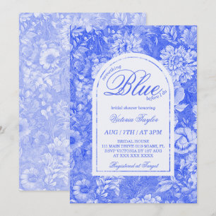 Invitation Quelque Chose de Bleu Floral Bridal Shower