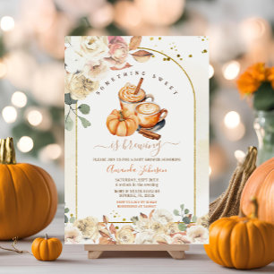 Invitation Quelque Chose De Doux Est De Brûler Baby shower Fl