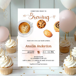 Invitation Quelque chose de sucré brasse Baby shower d'aquare