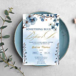 Invitation Quelque Chose d'Élégant et de Bleu Avant Moi : Cér