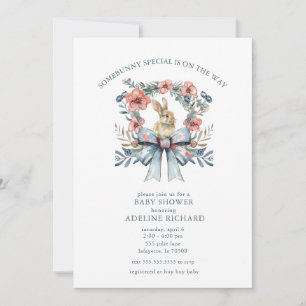 Invitation Quelques Bunny spécial Baby shower de Pâques Invit