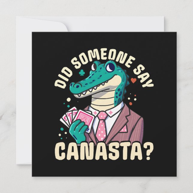 Invitation Quelqu'Un A Dit Canasta (Devant)