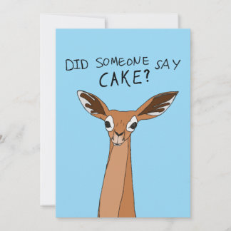 Invitation Quelqu'un a dit gâteau?