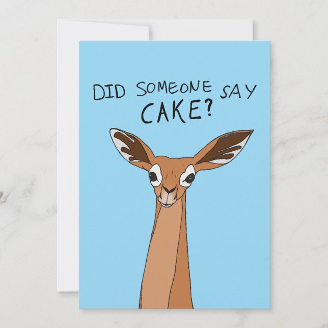 Invitation Quelqu'un a dit gâteau? (Devant)