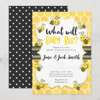 Invitation Qu'est-ce que Baby Bee | Révélation de genre | Bab