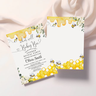 Invitation Qu'est-ce que les bébés seront la fête de la révél