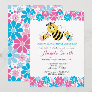 Invitation Qu'est-ce que l'invitation du Baby shower Honey Be