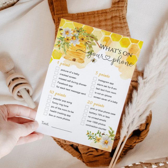 Invitation Qu'est-ce que sur votre téléphone Bee thème jeu de (Créateur téléchargé)