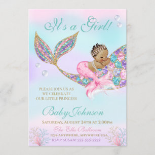 Invitation Queue de Parties scintillant du Baby shower de sir