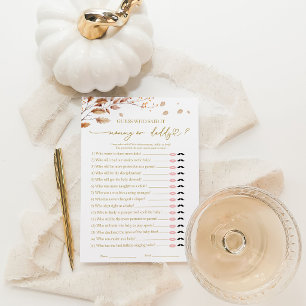 Invitation Qui a dit Jeu de Baby Shower