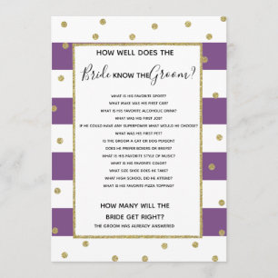 Invitation qui bien la mariée connaît le jeu du baby shower n
