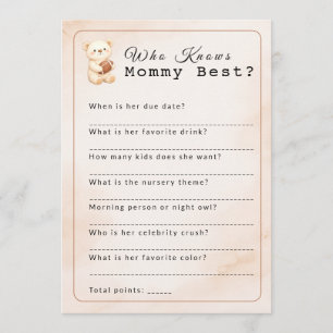 Invitation Qui connaît le mieux maman ? Jeu de football de l'