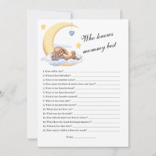 Invitation Qui connaît maman le mieux.