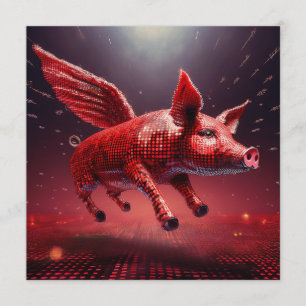 Invitation Qui dit que les cochons ne peuvent pas voler ! Chi