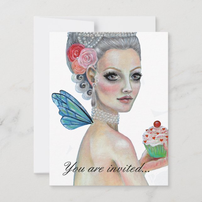 Invitation Qu'ils mangent du gâteau (Devant)