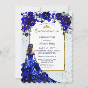 Invitation Quinceaña Royal Blue