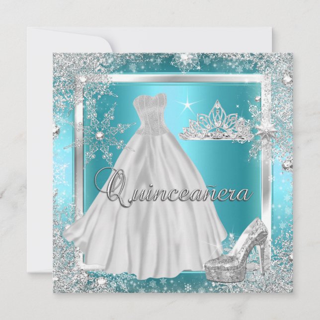 Invitation Quinceanera 15e Élite Princesse Anniversaire (Devant)