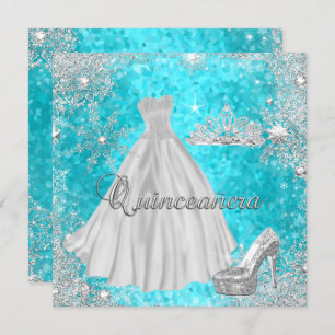 Invitation Quinceanera 15ème Elite Élégante fête d'anniversai