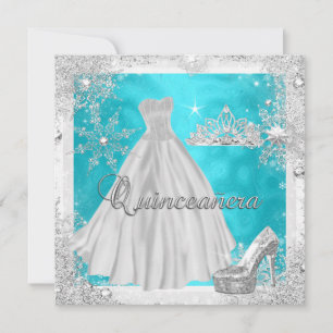 Invitation Quinceanera 15ème Elite Élégante fête d'anniversai