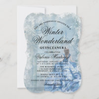 Quinceanera Blue Winter Wonderland Princesse