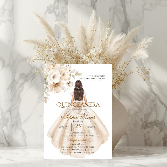 Invitation Quinceanera Bohème (Créateur téléchargé)