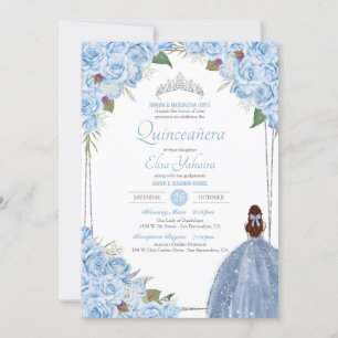 Invitation Quinceanera Cinderella Princess Anniversaire